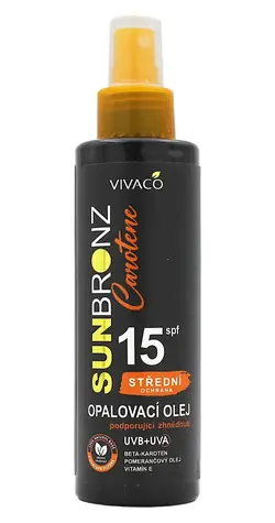 Olejek do opalania Vivaco Sun Bronz Carotene SPF 15 150 ml