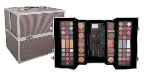 2K Super Model Beauty Train Case Dekoracyjna kaseta 122,6 g Platinum