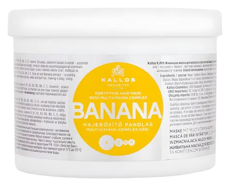 Kallos Cosmetics Banana Hair mask 500 ml