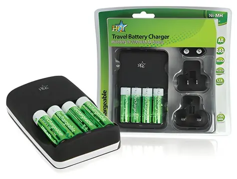 HQ HQ-CH04-27 / Ładowarka podróżna / AA/AAA / Ni-MH / 4X AA 2700 mAh