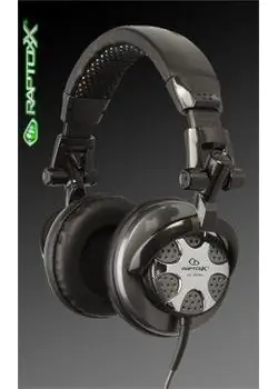 Raptoxx RT-891MV czerwone / Słuchawki z mikrofonem / Nagłowne / skórzane / 950 g