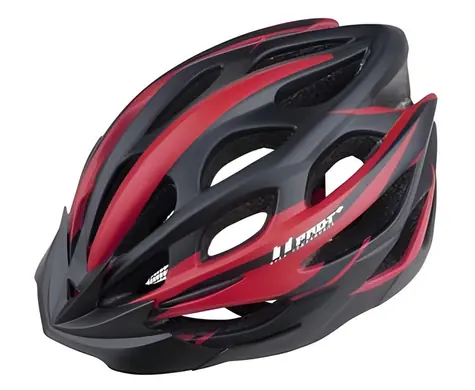 Kask rowerowy Pro-T PLUS Alcazar czarno-czerwony / In-mold / M (55-58 cm)