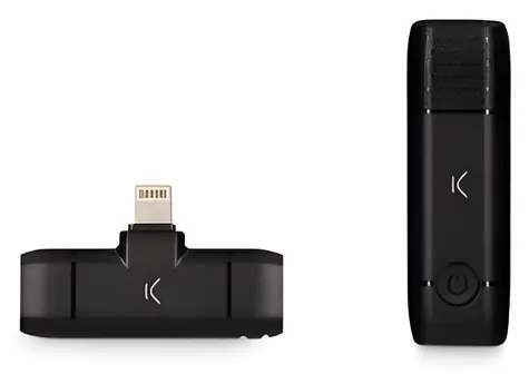 Bezprzewodowy mikrofon Ksix do smartfonów / Mikrofon / Złącze Lightning / Czas pracy baterii: 10 godz.