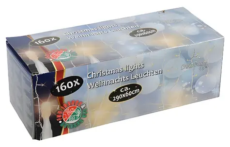 Sople świetlne GETX / Lampki choinkowe / 160 żarówek / Do użytku na zewnątrz