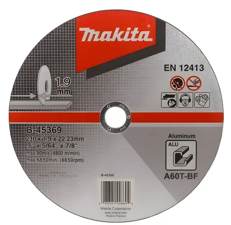 Tarcza tnąca Makita do aluminium / Tarcza tnąca /  230 mm / 1,9 mm
