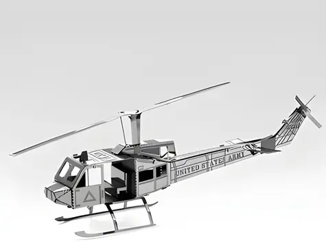 Puzzle 3D ZOYO Helikopter / Nano / Metal