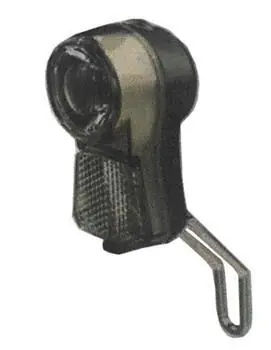 Pro-T PLUS 7128 / Przednia lampa rowerowa / 30 luksów / 1x LED / Mocowanie do widelca