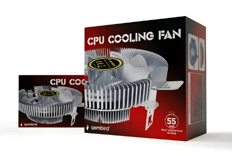 Huracan 9 cm 55W / Chłodzenie procesora / 4-pinowe / Niebieska dioda LED