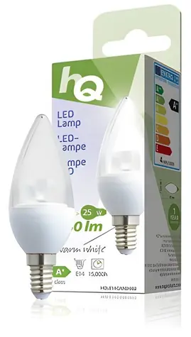 Żarówka LED HQ świecowa E14 / 3,5 W / 250 lm / 2700 K