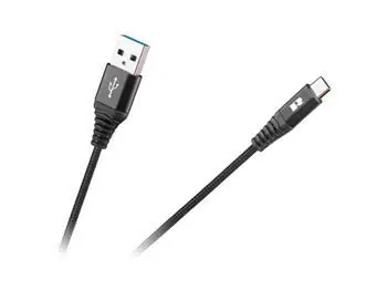 Kabel USB Rebel - USB-C czarny 1 m / Kabel