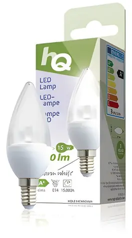 Żarówka LED HQ świecowa E14 / 2,5 W / 140 lm / 2700 K