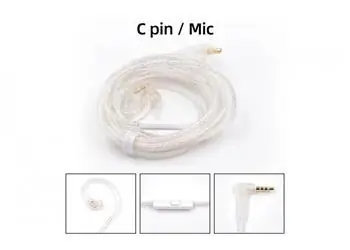 Kabel słuchawkowy KZ Upgrade 2-pinowy / kabel / posrebrzany / złącze C-Pin