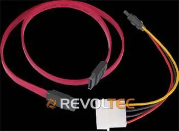 Zasilacz Revoltec SATA 60 cm / Adapter