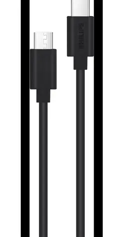 Philips DLC3104C/00 czarny / Kabel ładujący / USB-C - USB-C / 1,2 m
