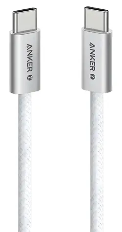 Anker Zolo biały / Kabel / USB-C - USB-C / 1 m / 240 W / PD 3.1