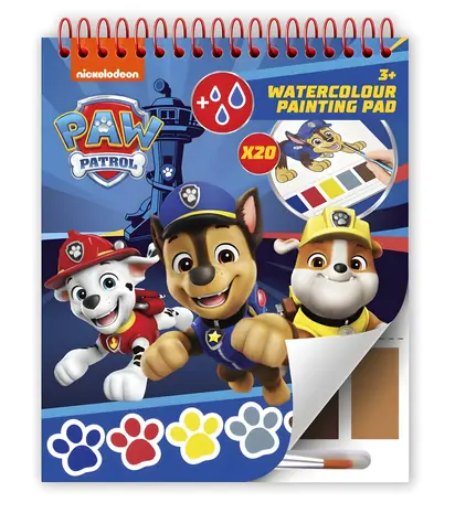 Kolorowanki marki CYP Psi Patrol / Kolorowanki / 20 arkuszy / 6 kolorów, pędzelek