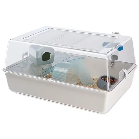 Ferplast Duna Mini biała / Klatka dla chomików i myszy / 55 x 39 x 27 cm