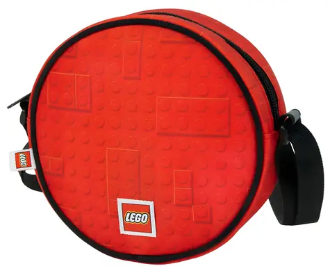 Okrągła torba na ramię Lego Brick Dots Red / Pojemność 1,2 l / Poliester z powłoką PU / od 3 lat