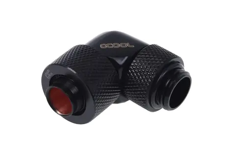 Alphacool HF czarny / Przyłącze gwintowane / G1/4 / Obrotowe 90° / 13/10 mm