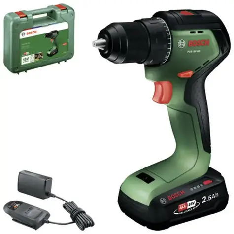 BOSCH PSR18V-60 / Wiertarko-wkrętarka akumulatorowa / 18 V / 1 x 2,5 Ah