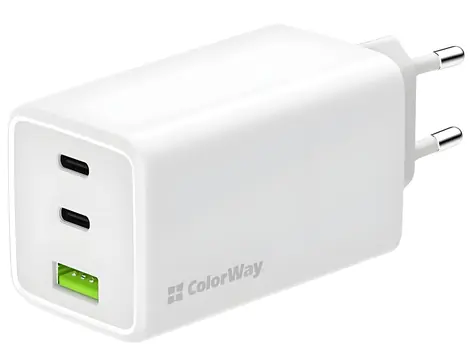 Colorway GaN 100W biały / Ładowarka ścienna / 2x USB-C / 1x USB-A / PD / PPS