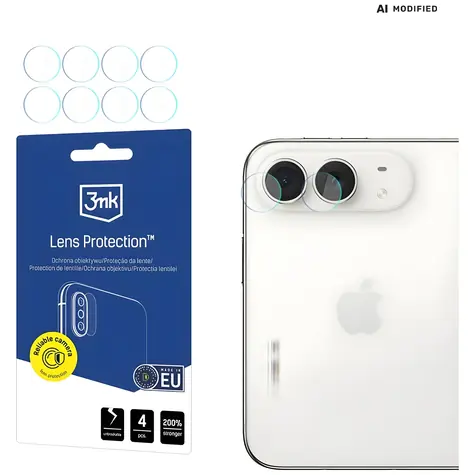 Szkło ochronne na obiektyw 3mk do aparatu Apple iPhone Duo / Szkło na aparat / 4 szt. / Szkło hartowane / 9H