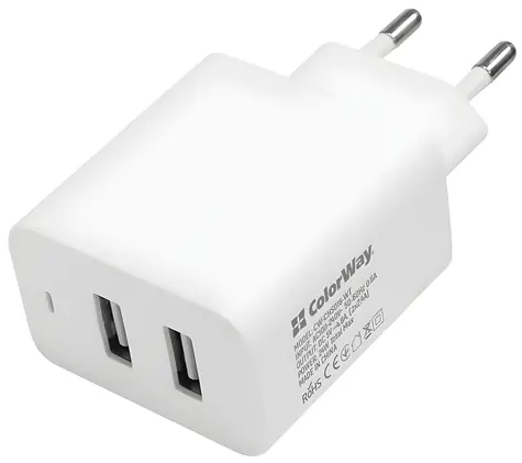 Ładowarka sieciowa Colorway / Ładowarka / 2x USB / 100-240 V