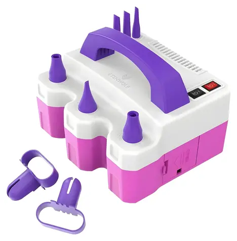 Pompka elektryczna do balonów ETENWOLF P400 / 600 W / 2600 mAh / 6 dysz / 3 tryby ciśnienia