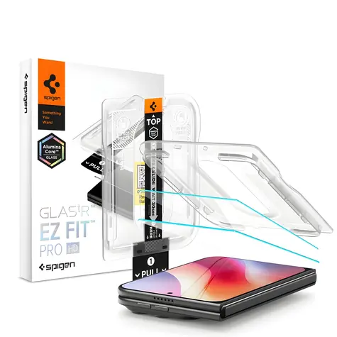 Spigen Glas.tR EZ Fit Pro HD AC / Szkło ochronne / 2 szt. w opakowaniu / Apple iPhone Duo