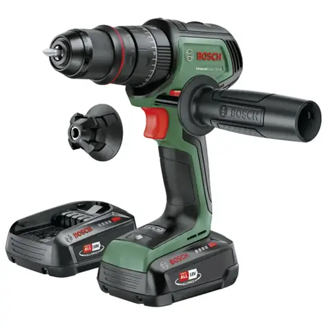 BOSCH AdvancedImpact 18V-80 zielony / Wiertarko-wkrętarka udarowa akumulatorowa / QuickSnap / 82 Nm / 2x 2,5 Ah / walizka