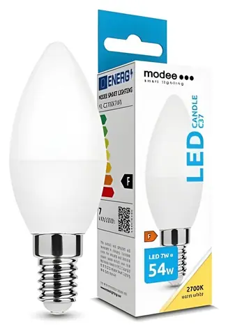 Żarówka LED Modee E14 7W / Żarówka / 700 lm / 2700K / 25000h / 230V / F
