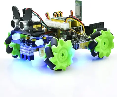 KEYESTUDIO 4WD Mecanum Robot Car do Pico / Zestaw konstrukcyjny / Koła Mecanum / Bluetooth / Pilot na podczerwień