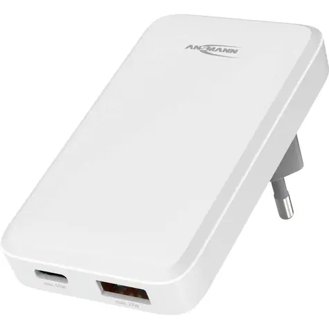 Ansmann 265PD biały / Adapter ładujący / 1x USB-C / 1x USB-A / 65 W / PD / QC