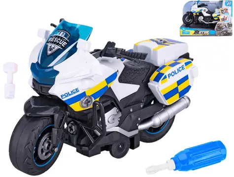 Śruba koła zamachowego policyjnego do motocykla / Zestaw / 22 cm / Ze śrubokrętem