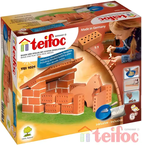 Zestaw TEIFOC Dom Konie 1021 / 35 elementów / ceramiczny / od 6 lat