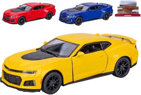 KINSMART Model samochodu Chevrolet Camaro ZL1 2017 / Metal/plastik / 1:38 / Pull-back / 12,5 cm / od 3 lat