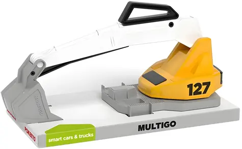 EFKO IGRÁČEK MultiGO BUILD Excavator body yellow / Spare part / rotary arm / 25 x 14 x 11.5 cm