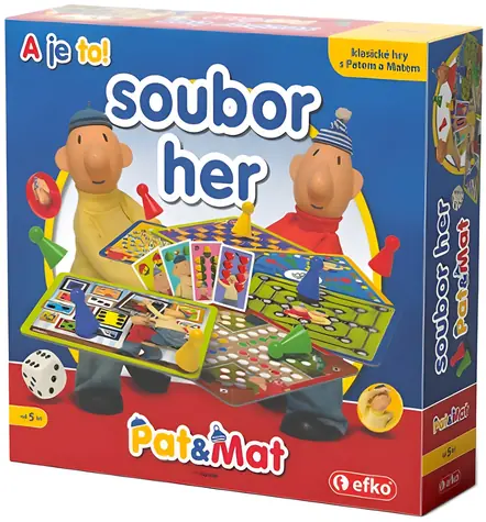 Zestaw gier EFKO Pat i Mate / Gra planszowa / Rodzinna / 50 wariantów gry / od 5 lat