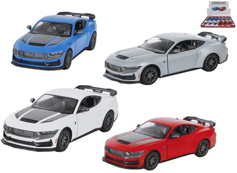 KINSMART Model samochodu Ford Mustang Dark Horse / Model samochodu / 1:38 / metal i plastik / pull back / 12,5 cm / od 3 lat