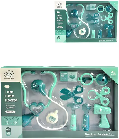 Zestaw lekarski MADE / Światło i dźwięk / Baterie 3x AG13 / Plastik / od 3 lat