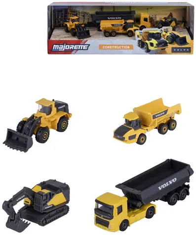 MAJORETTE Samochód Volvo Edition / 4 szt. / metal / wolny bieg / długość 7,5 cm / od 3 lat