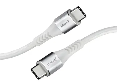 INTENSO C315C biały / Kabel do ładowania i transmisji danych / USB-C - USB-C / 1,5 m / PD 60 W
