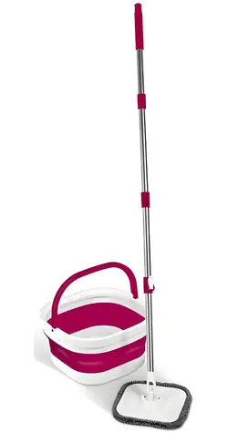 Lamart LT8115 Clean biało-czerwony / Mop / Obrotowy / Składany / 12 l / 127 cm