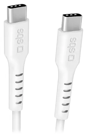 SBS biały / Kabel / USB-C - USB-C / Zasilanie 240 W / 3 m