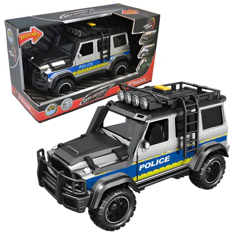 SPARKYS Auto City Service Car Police / 1:14 / Koło zamachowe / Efekty świetlne i dźwiękowe