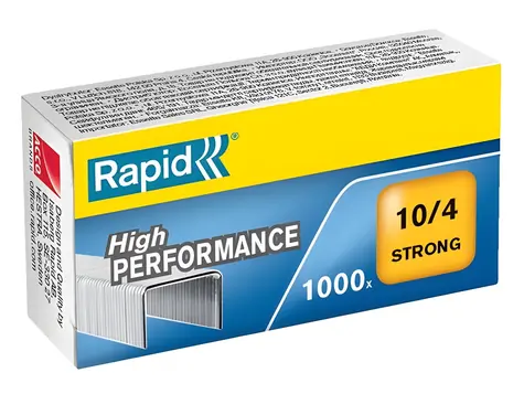 Rapid Strong 10/4 / Zszywki / 1000 szt. / Do 20 arkuszy / Żółty
