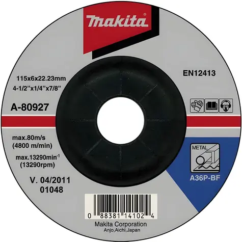 Makita A-80927 / Ściernica metalowa / 115x22,2 mm / grubość 6 mm / stal