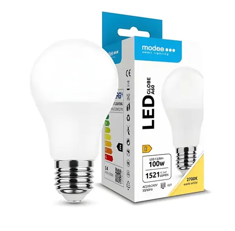 Modee A60 / żarówka LED / E27 / zamiennik 13,8W 100W / 1521 lm / 2700K