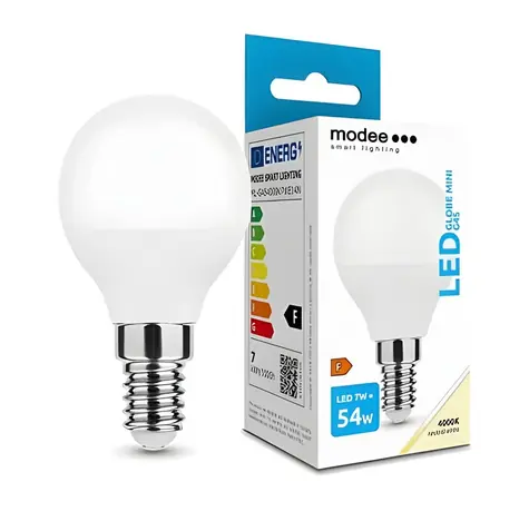 Modee Mini Globe E14 7W / Żarówka / zamiennik 54W / zimna biel 4000K / 700 lm