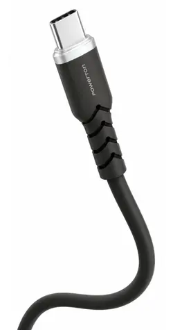 Powerton Energy DARK EDITION USB-C - USB-C czarny / Kabel / Silikonowy / PD 100W / 1 m